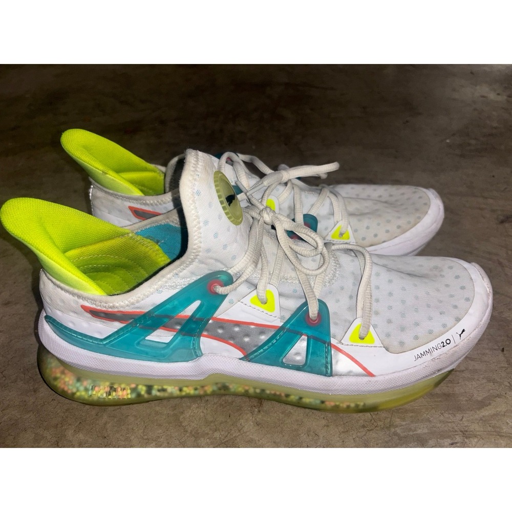 Puma Jamming 2.0 White Running Shoes Sneakers Comfort Athletic